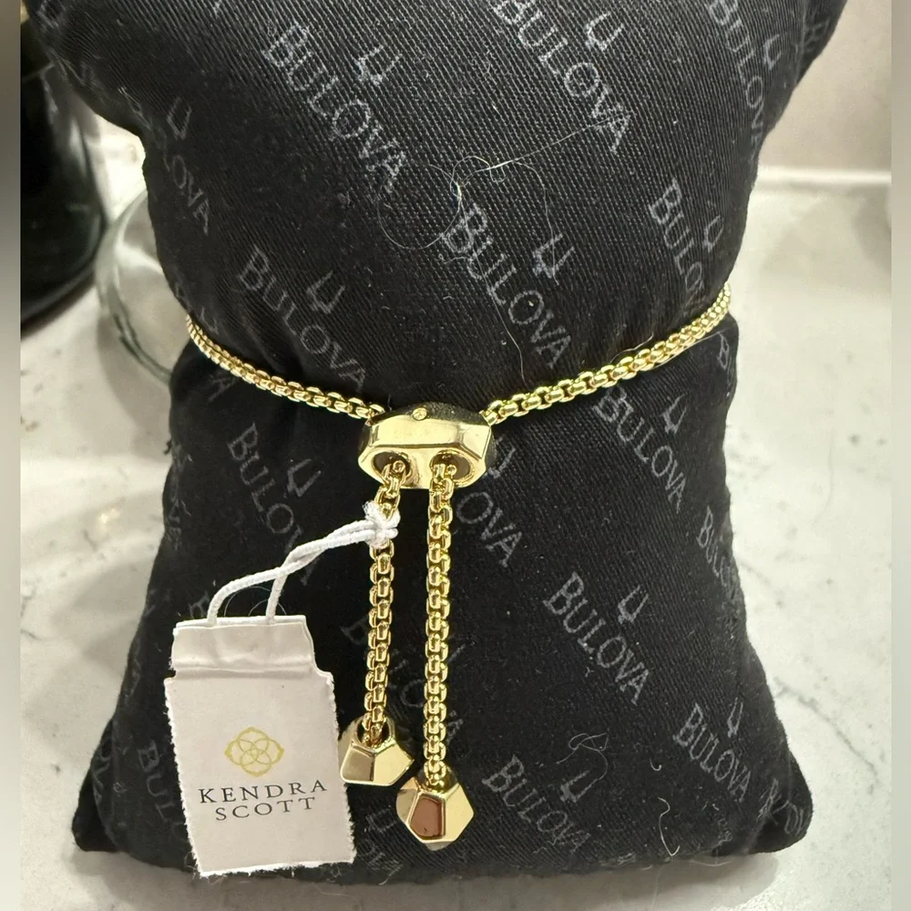 NWT Kendra Scott OTT beautiful Gold adjustable chain bracelet⭐️ Host Pick ⭐️ - Picture 2 of 9